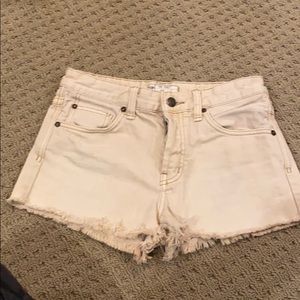 Khaki free people shorts
